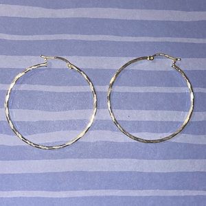 Silver hoops
